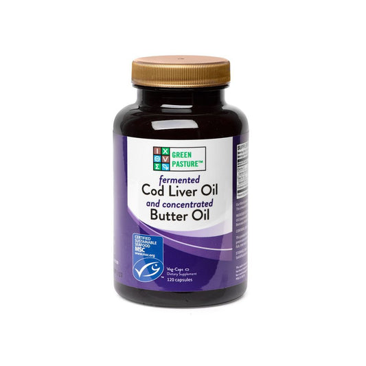 Fermented Cod Liver Oil and Concentrated Butter Oil Capsules Green Pasture