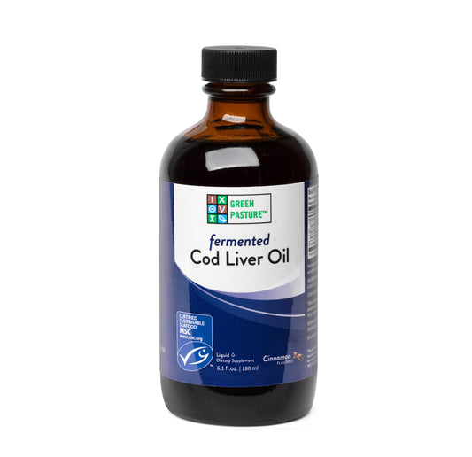 Fermented Cod Liver Oil Liquid Cinnamon Flavour Green Pasture